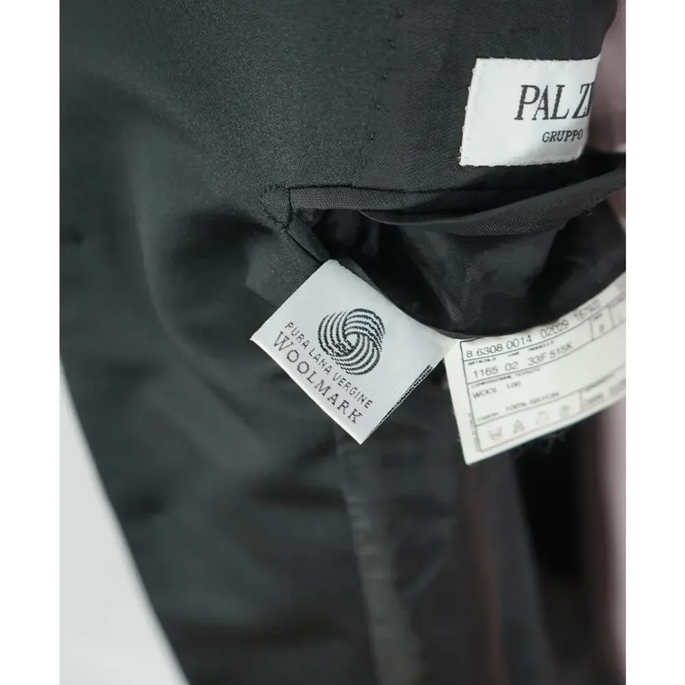 PAL ZILERI - *VINTAGE* Black Wool 3Btn Notch Lapel Tuxedo - 44L